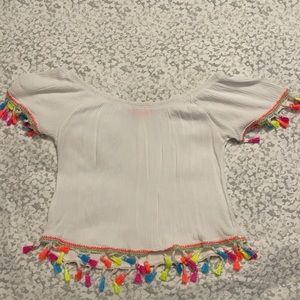 Women White off Shoulder Blouse Top